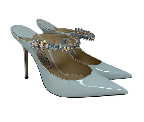 Jimmy Choo Light Blue/Turquoise Heels Sz-37 1/2