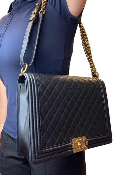 ChanelJumbo Boy Bag- Midnight Blue