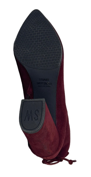 Stuart Weitzman Burgundy Bootie Sz-7