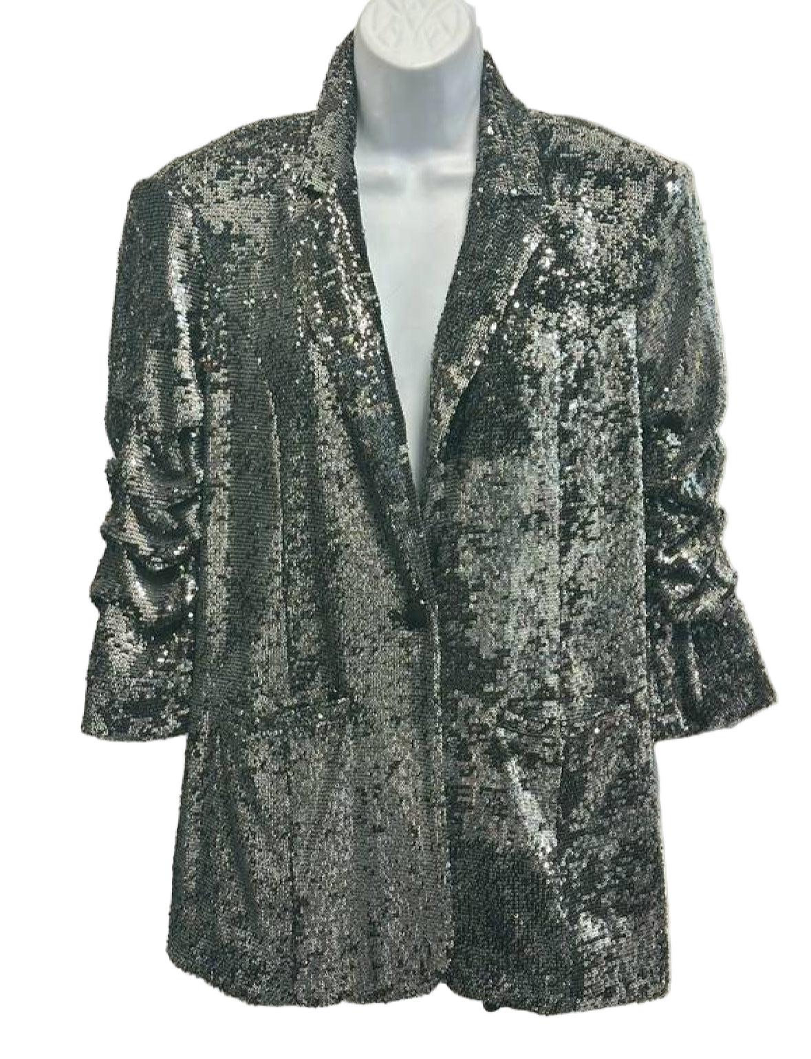 Cinq a sept Sequin Breasted Blazer Sz-4