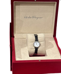 Salvatore Ferragamo Varina black silver watch-one band