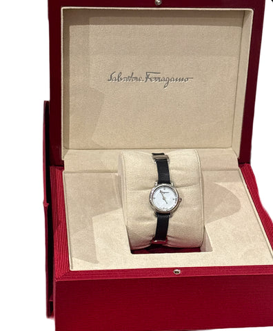 Salvatore Ferragamo Varina black silver watch-one band