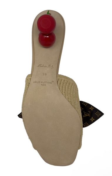 Louis Vuitton X Murakami-NEW In Box-Cherry Slides Sz-39