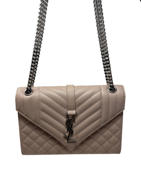 YSL quilted light pink crossbody Sz-Medium