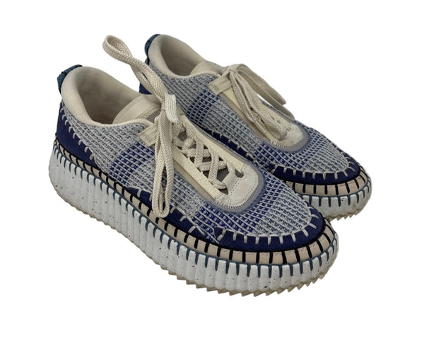 Chloé Nama EmbroideredSneakers Sz-40