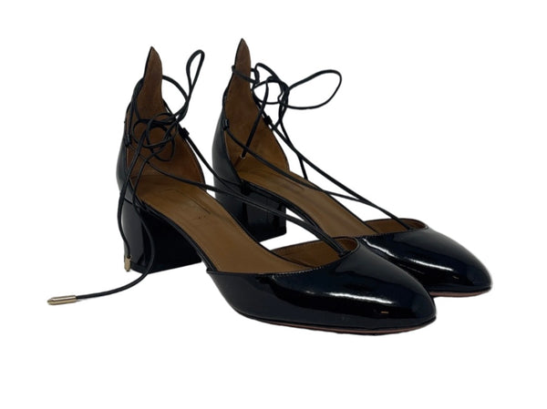 AQUAZZURA-Alex Patent Leather Pumps Sz-38