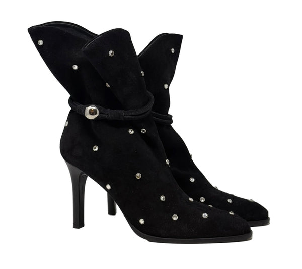 Isabel Marant-Preloved-Black Lolya Embellished Boots-Sz 40