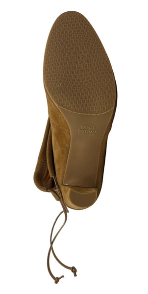 Stuart Weitzman-Rich Brown Tall Boots Sz-8 1/2