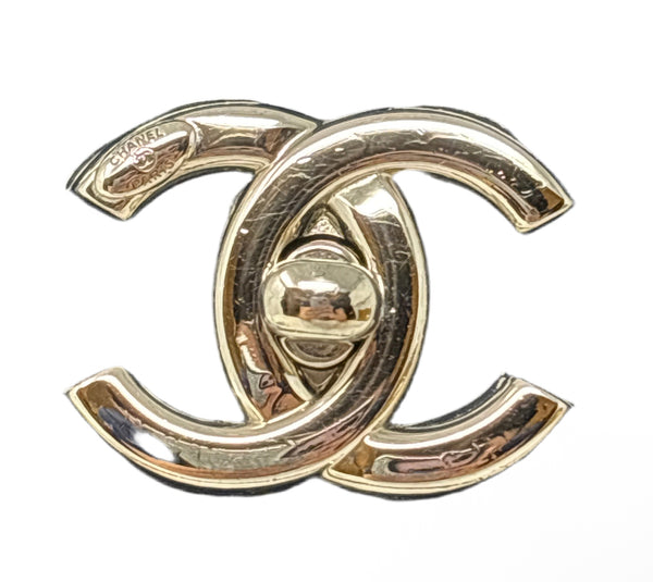 Chanel Navy Patent Bag Silver ardware