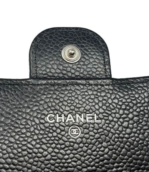 Chanel-Preloved-Black Chanel Classic Long Flap Wallet