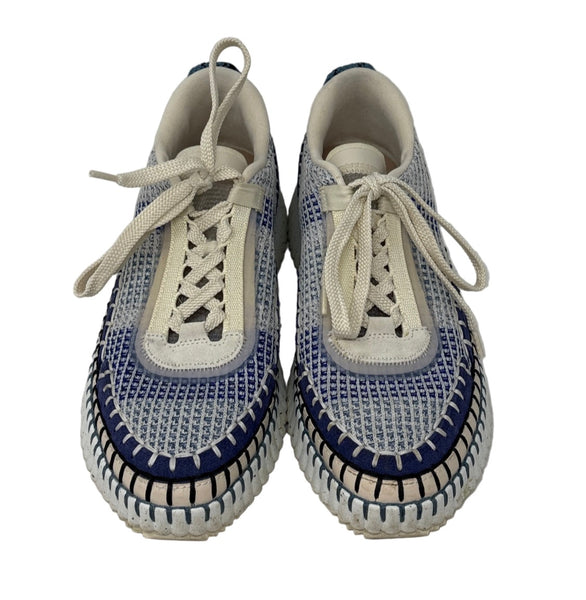Chloé Nama EmbroideredSneakers Sz-40