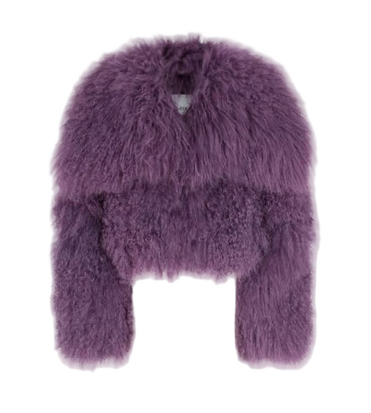 THE ATTICO-NEW With Tags- Mongolia Fur Bomber Jacket Sz-42
