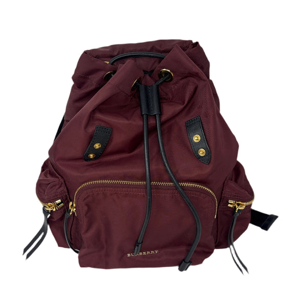 Burberry Burgundy Rucksack Backpack