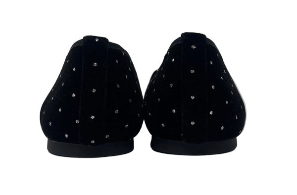 Pretty Ballerinas Velvet Ballet Flats Sz-39