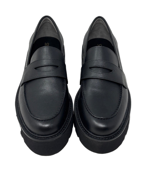 Stuart Weitzman Black Penny Loafer Sz-9.5