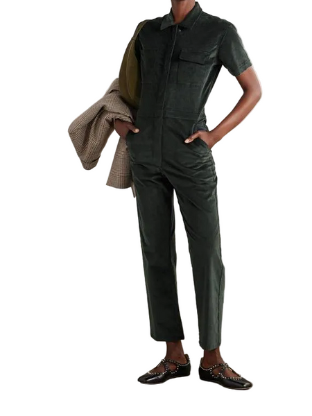 Rivet Utility-Manifester Jersey Hooded Jumpsuit Sz-XL