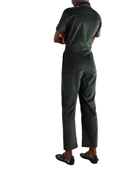 Rivet Utility-Manifester Jersey Hooded Jumpsuit Sz-XL