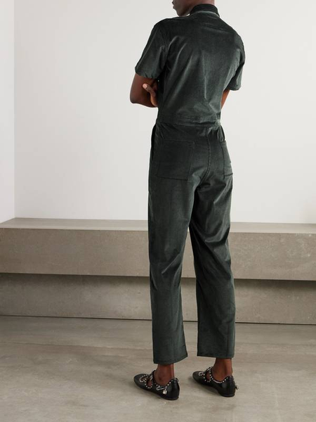Rivet Utility-Manifester Jersey Hooded Jumpsuit Sz-XL
