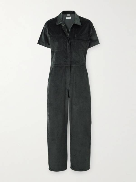 Rivet Utility-Manifester Jersey Hooded Jumpsuit Sz-XL