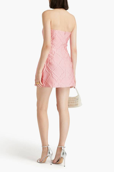 Emilia Wickstead-Fortun Jacquard Mini Dress Sz-14