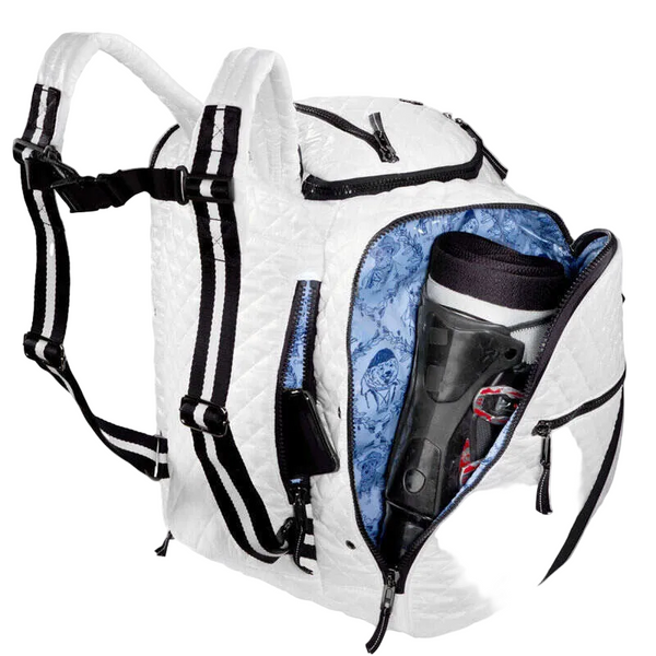 Oliver Thomas White Ski + Boot Backpack