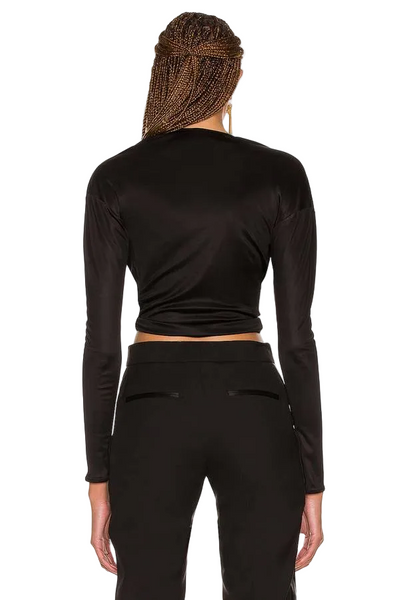 Tom Ford Black Wrap Top Sz-42
