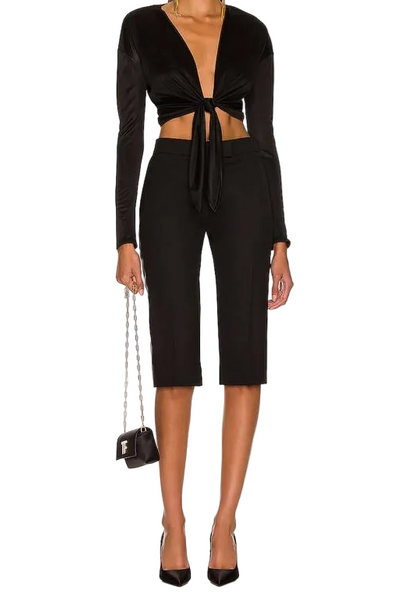 Tom Ford Black Wrap Top Sz-42