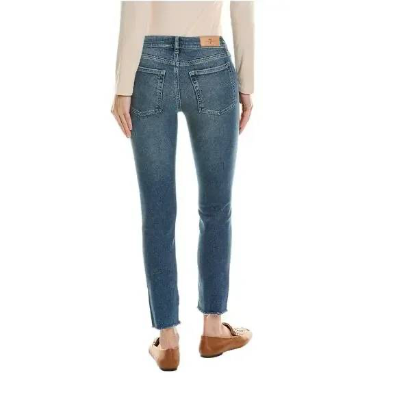 7 For All Mankind-NEW With Tags-Roxanne Ankle Slim Cigarette Jeans Sz-29