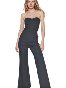 Rivet Utility- Expander Strapless Jumpsuit Sz-L