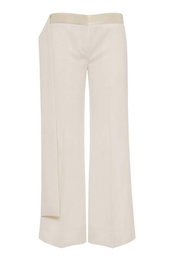 Victoria Beckham Ivory White Pants Sz-UK 14