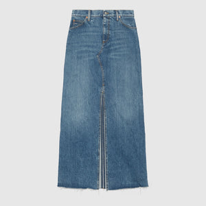 Gucci Denim skirt with horsebit size-44