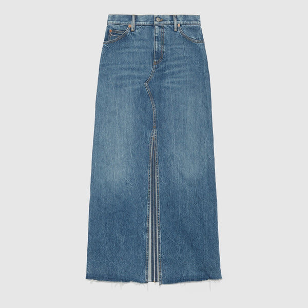 Gucci Denim skirt with horsebit size-44