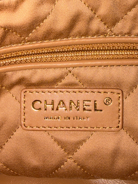 Chanel-NEW With Box-Tan Orange Chanel 22 Tote Bag