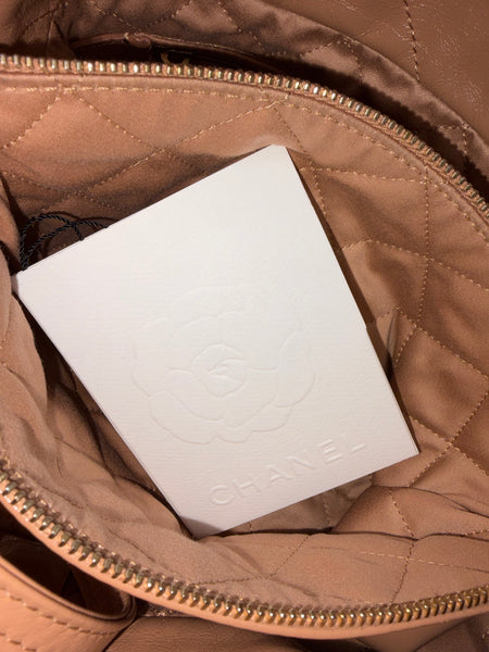 Chanel-NEW With Box-Tan Orange Chanel 22 Tote Bag
