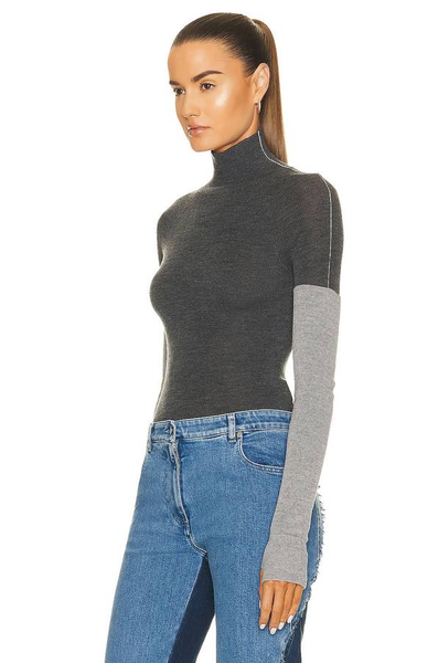 Peter Do - Combo Sleeve Turtleneck Sweater -Size Large