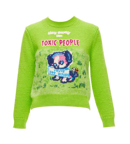 Marc Jacobs X Magda Archer - Toxic People Sweater- Size medium