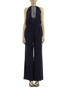 TORY BURCH Silk Palazzo Trousers Jumpsuit size-small