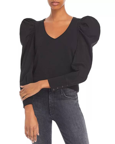 Nation LTD Jenna Cuffed Combo Tee Top size-36