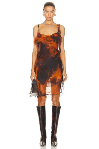 Acne Studios Orange & Black Dress Sz-42