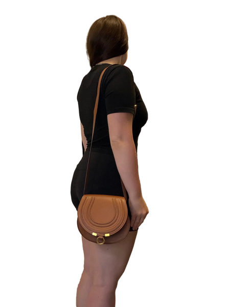 Chloè-Preloved-Caramel Mini Leather Saddle