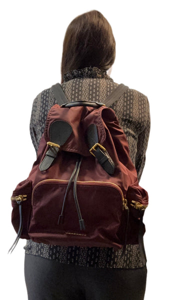 Burberry Burgundy Rucksack Backpack