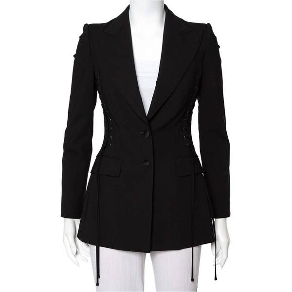 Dolce & Gabbana-Tuxedo Blazer With Side Lacing size-46