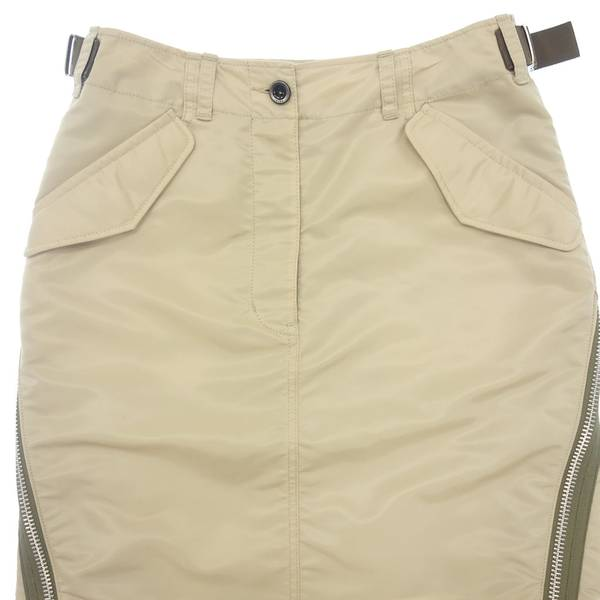 sacai-PLEATED NYLON MIDI SKIRT size-3.