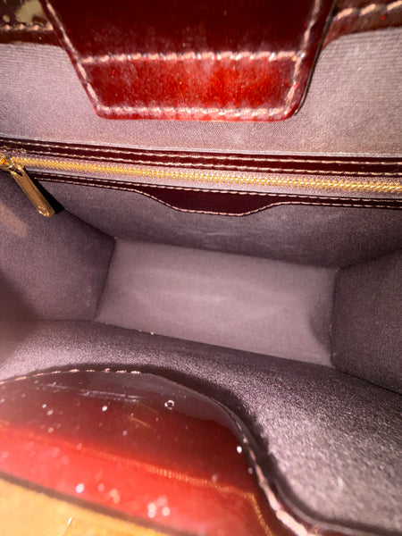 Louis Vuitton-Burgundy Monogram Vernis Déesse Bag