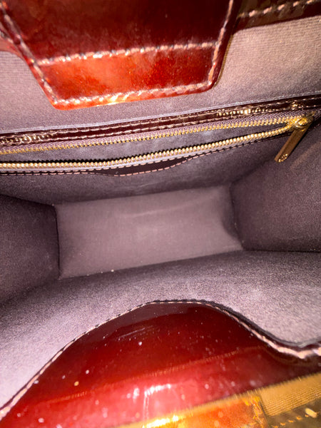 Louis Vuitton-Burgundy Monogram Vernis Déesse Bag