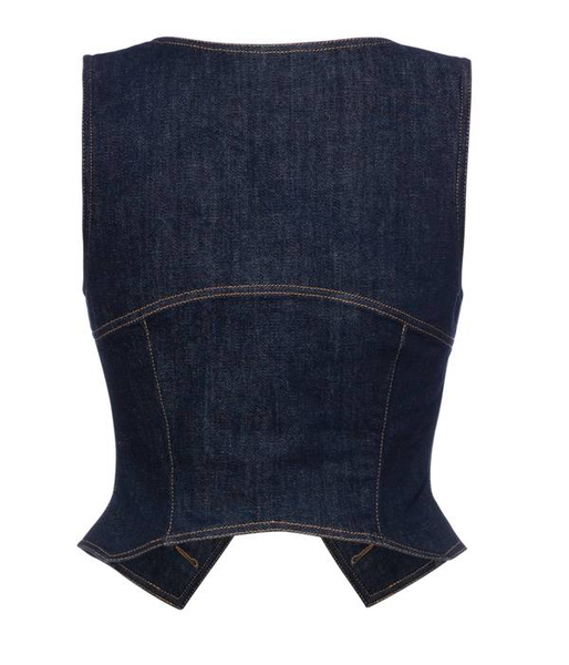 Lena Hoschek-Women's Coyote Waistcoat Denim Sz-L