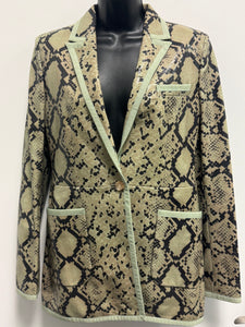 GIVENCHY- Resort 2016 Runway Snakeskin Womens Blazer- SZ 40