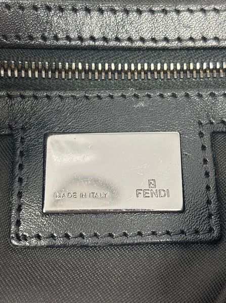 Fendi FF Logo Canvas Should bag