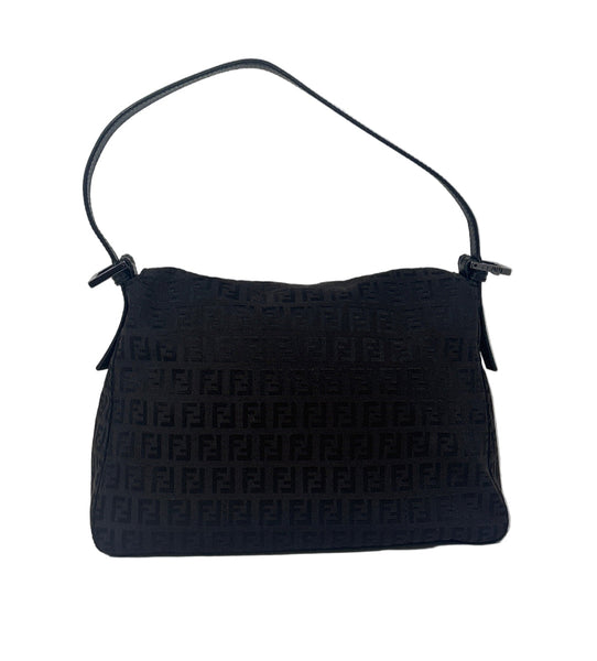 Fendi FF Logo Canvas Should bag