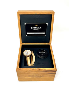 SHINOLA DETROIT-Birdy leather Wrap Watch